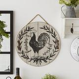 Gracie Oaks Rooster Farmhouse Wall Décor in Black/Brown | 15.5 H x 15.5 W x 1 D in | Wayfair 202ACFD6112C4BFFBEB6F29C3DAEF8C1