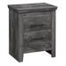 Millwood Pines Mascarenas 2 - Drawer Nightstand in Gray Wood in Brown/Gray | 23.75 H x 15.5 W x 21 D in | Wayfair FAFA7F8F1D6E4EC58FA79FB586764E25