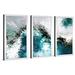 Orren Ellis 'John 14:6 the Claim of God' by Mark Lawrence - 3 Piece Picture Frame Painting Print Set on Acrylic in Blue/Gray/Green | Wayfair