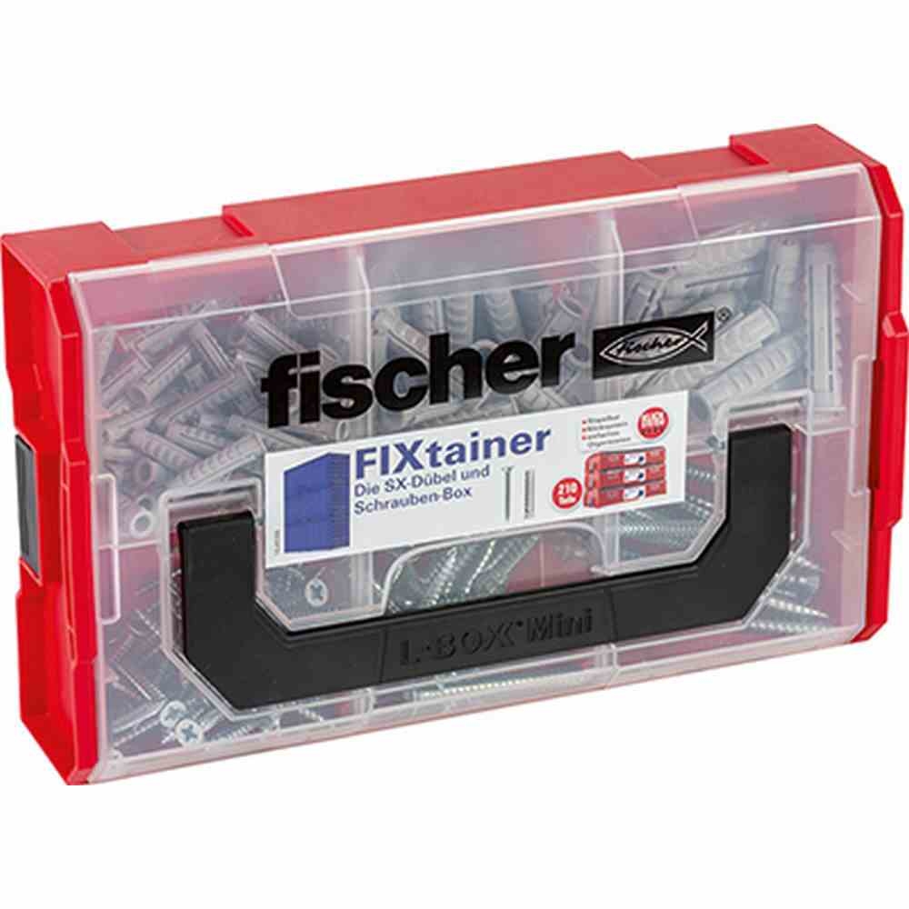 FISCHER FIXtainer - SX-Dübel und Schrauben-Box (210 Teile) Image