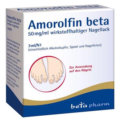 Amorolfin beta 50 mg/ml wirkstoffhalt.Nagellack 3 ml Wirkstoffhaltiger Nagellack Image