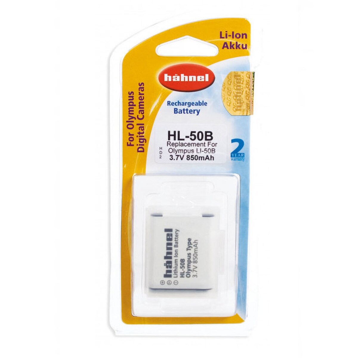 AGI Hähnel Akku kompatibel mit Olympus LI-50B Image