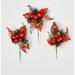 The Holiday Aisle® 3 Piece Ball Berry Instrument Christmas Pick Set Plastic in Red | 7 H x 5 W x 5 D in | Wayfair 13EB55590EB442DBA9AEED17C5A10E72