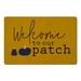 1 x 18 W in Kitchen Mat - Gracie Oaks Chance Welcome Patch Kitchen Mat Synthetics | 1 H x 18 W in | Wayfair C940947E778A46C89E202F9EAA71E2DA