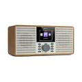 auna IR-260 SE - Bluetooth Radio, Digital Radio, Internet Radio, Stereo Sound, DAB + FM Radio, Media Player: Spotify Connect, Bluetooth Function, USB, 2.8" HCC Display, Brown