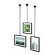 Umbra 4x4 and 4x6 Picture Frame and Wall Decor Set for Photos, Black