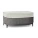 Bernhardt Captiva Outdoor Ottoman w/ Cushion Wicker/Rattan in Gray | 17 H x 33 W x 23 D in | Wayfair OP1101_6032-002