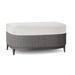 Bernhardt Captiva Outdoor Ottoman w/ Cushion Wicker/Rattan in Gray | 17 H x 33 W x 23 D in | Wayfair OP1101_6016-000