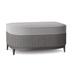 Bernhardt Captiva Outdoor Ottoman w/ Cushion Wicker/Rattan in Gray | 17 H x 33 W x 23 D in | Wayfair OP1101_6031-010