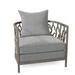 Bernhardt Naples Patio Chair w/ Cushions in Gray | 29.5 H x 28 W x 25.5 D in | Wayfair O5112_6032-110