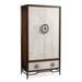 John-Richard Mercia Bar Cabinet Wood in Brown/Gray | 78 H x 21.75 D in | Wayfair EUR-04-0483