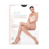 Plus Size Women's Silk Reflections Leg Boost Cellulite Smoothing Hosiery by Hanes in Black (Size E/F)