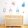 Peter Rabbit Wall Sticker - Beatrix Potter Characters Set - Official Peter Rabbit Wall Art (120cm Width x 60cm Height)