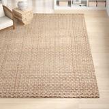 Brown 60 x 0.47 in Area Rug - Sand & Stable™ Rockport Handmade Flatweave Jute/Sisal Area Rug in Jute & Sisal | 60 W x 0.47 D in | Wayfair