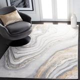 Gray/White 79 x 0.39 in Area Rug - Etta Avenue™ Teen Katelin Abstract Gray/Gold/White Area Rug Polyester | 79 W x 0.39 D in | Wayfair