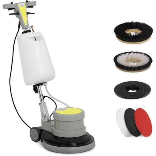 Einscheibenmaschine Bodenpoliermaschine Bohnermaschine Poliermaschine 43,2 Cm – Grau, Gelb
