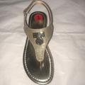 Michael Kors Shoes | Authentic Michael Kors Girls Rosalie Sandals | Color: Gold/Silver/Tan | Size: 13g
