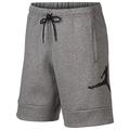 Air Jordan Mens Fleece Shorts Basketball Pants Trousers Bottoms Lightweight Carbon Heather/Carbon Heather/Black L