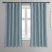 Gracie Oaks Bellino Solid Room Darkening Rod Pocket Single Curtain Panel for (1 Panel) Synthetic in Green/Blue | 63 H in | Wayfair