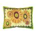 August Grove® Landon Rectangular Sunflower Indoor/Outdoor Throw Pillow Polyester/Polyfill blend | 12 H x 16 W x 4.5 D in | Wayfair