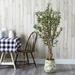 Primrue 62" Artificial Olive Tree in Planter Silk/Polyester/Ceramic/Plastic | 62 H x 11 W x 11 D in | Wayfair 2FCAB7E2CE5D4CE28F3E3AD9EDB8937F