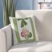 The Holiday Aisle® Presidio Frame It Up Outdoor Square Pillow Cover & Insert Polyester/Polyfill blend in Green | 20 H x 20 W x 7 D in | Wayfair