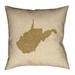 Ivy Bronx Sherilyn West Virginia Floor Pillow Polyester/Polyfill blend in Brown | 28 H x 28 W in | Wayfair IVBX6525 45140459