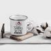 The Holiday Aisle® Yunus Santa's Favorite Military Camping Mug Stainless Steel in Gray/White | 2.95 H x 3.38 W in | Wayfair