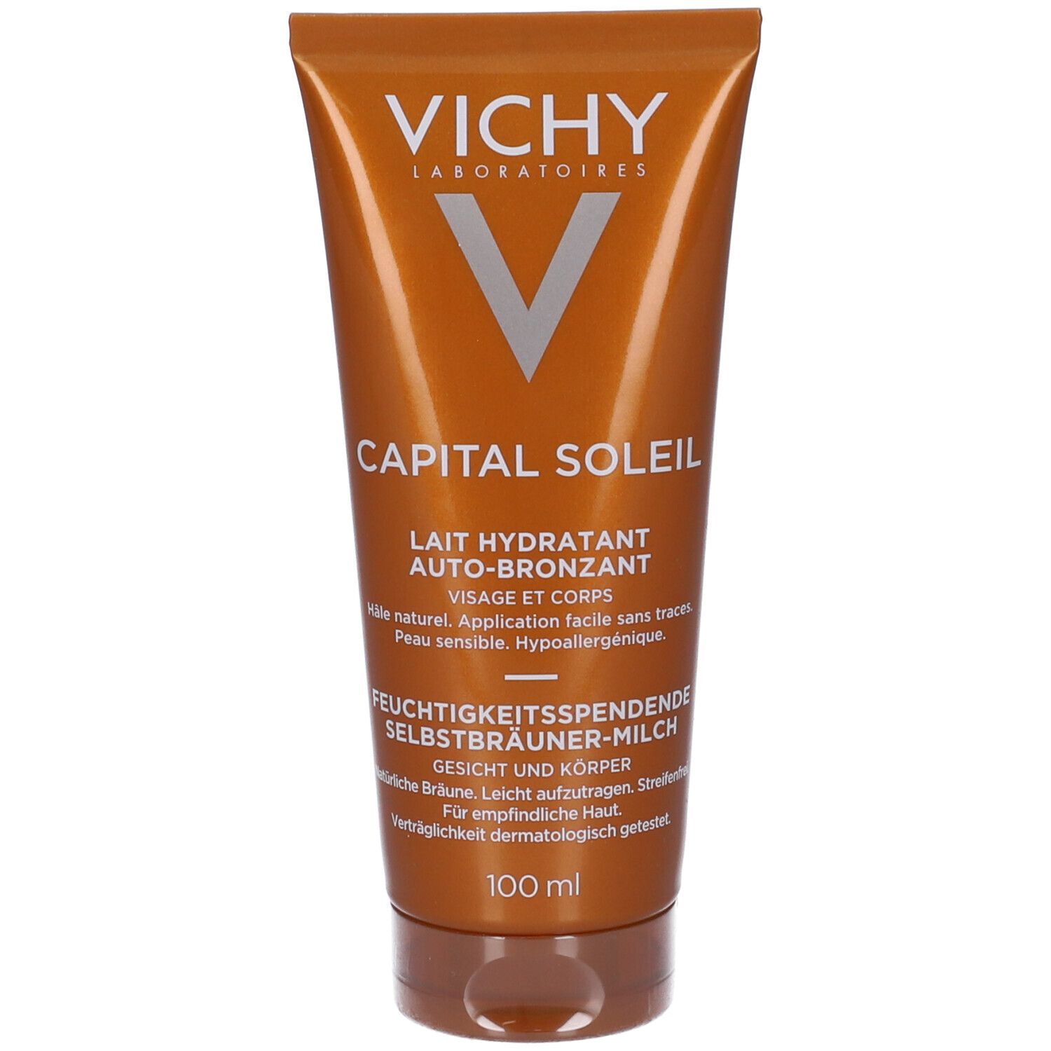 Vichy Capital Soleil Latte Idratante Auto-abbronzante per Viso e Corpo