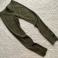 American Eagle Outfitters Pants & Jumpsuits | Ae Olive Green Cotton Hi-Rise Zipper Leggings | Color: Green | Size: S