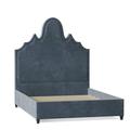 My Chic Nest Amalie Standard Bed Upholstered/Velvet/Polyester/Faux leather/Cotton in Black/Brown | 75 H x 77 W x 77 D in | Wayfair 576-105-1120-CK