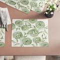 Alberts Valley Antique Flowers Print 4 Piece Placemat Set Polyester in Green Laurel Foundry Modern Farmhouse® | 18 W in | Wayfair ATGR3869 28469442