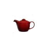 Oneida 14 -oz. Porcelain Teapot Porcelain China/Ceramic in Red | 3 H x 4 W x 3 D in | Wayfair L6753074860