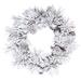 The Twillery Co.® Odaniel Flocked Atka Artificial Christmas Wreath Traditional Faux in Green/White | 30 H x 30 W x 3 D in | Wayfair