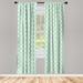 East Urban Home Polka Dots Semi-Sheer Rod Pocket Curtain Panels Polyester | 95 H in | Wayfair AF5D2841912C4C12BE5AAFB4FD13AC7E