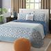 Andover Mills™ Steger Quilt Set w/ Cotton Bed Sheets Microfiber/Cotton in Blue | Full Coverlet + 7 Additional Pieces | Wayfair ACOT6874 39993325