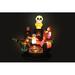 The Holiday Aisle® Inflatable Skeletons & Ghosts on Pirate Ship Decoration Polyester in Blue | 83 H x 35 W x 95 D in | Wayfair THLA2680 39716741