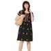 Plus Size Women's Playa Shift Dress by ellos in Black (Size 30/32)