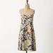 Anthropologie Dresses | Anthropologie Hd In Paris Fern & Floral Silk Dress | Color: Brown/Cream | Size: Xs