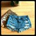 American Eagle Outfitters Shorts | American Eagle Tomgirl Shortie Shorts Jean Zip Fun | Color: Blue | Size: 0j