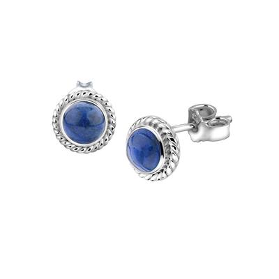 Nenalina - Boho Lapislazuli Geburtsstein September 925 Silber Ohrringe 1 ct Damen Image