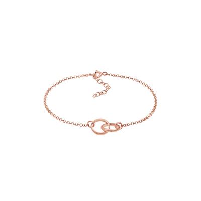 Elli - Erbskette Kreise Ringe Verbunden Basic 925 Silber Armbänder & Armreife 1 ct Damen