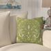 Bay Isle Home™ Outdoor Square Pillow Cover & Insert Polyester/Polyfill blend in Green | 16 H x 16 W x 6 D in | Wayfair