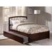 Harriet Bee Richy Solid Wood Platform Bed w/ Footboard & Trundle Wood/Solid Wood in Brown | 45.63 H x 42.125 W x 78.13 D in | Wayfair