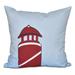 Breakwater Bay Safe Harbor Print Square Pillow Cover & Insert Polyester/Polyfill blend in Red | 16 H x 16 W x 6 D in | Wayfair BRWT2835 28505106