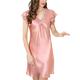 VALIN Women 100% Silk Nightdress Sleeveless Pyjamas S2508,Pink,Xl