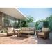 Winston Cayman Sofa, Stationary Lounge Outdoor Chair | 32.25 H x 83.75 W x 37.5 D in | Wayfair CAY-6PC-S-ST-2ST