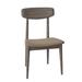 Corrigan Studio® Tylor Side Chair Wood/Upholstered in Gray/Black/Brown | 33 H x 19.75 W x 18 D in | Wayfair 0ABAC87A5E5B48DAB1B0CE76481709F7