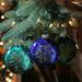 Northlight Seasonal Set of 3 Blue & Green Glitter Snowflake Disc Shaped Christmas Ornament 3.25" (82mm) in Blue/Green | Wayfair 32608180