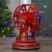 Northlight Seasonal 11.25" Red & Gold LED Lighted & Musical Rotating Christmas Ferris Wheel Plastic | 11.25 H x 7.25 W x 7.5 D in | Wayfair